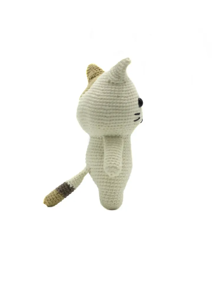 cute cat toy, first baby toy, stuffed animal, doll cat, cat lover gift, baby shower gift, home decor cat toy, cat plush