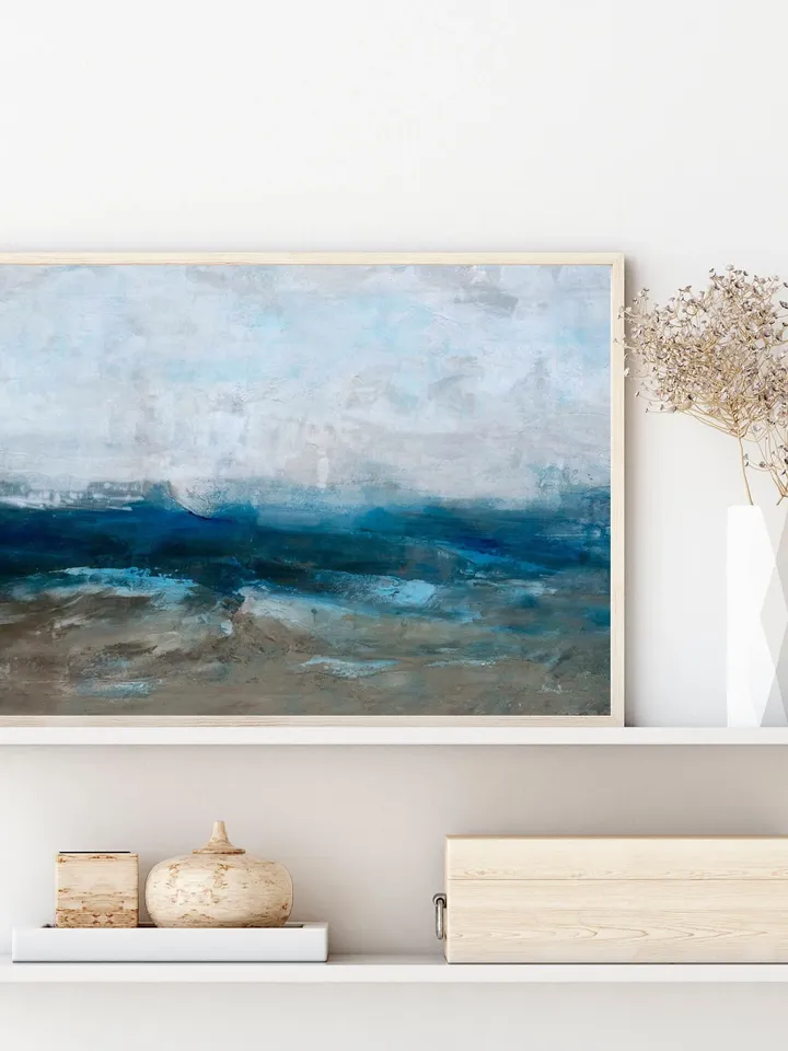 Abstract Art, Abstract Print, Digital Print, Living Room Decor, Modern Painting, Landscape Art, Art, Seascape Painting, Modern Art