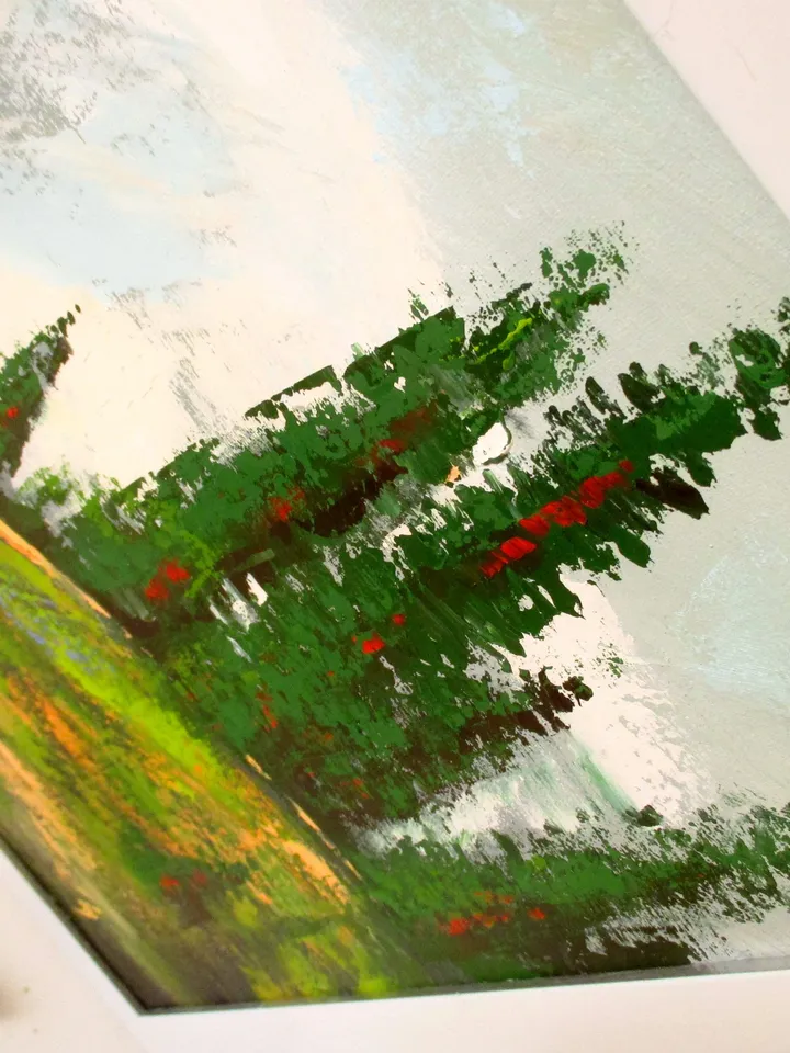 Mount Rainier Painting "SUMMER SNOW ON Mt RAINIER" Painting on Canvas Original Art by "Walperion Paintings"