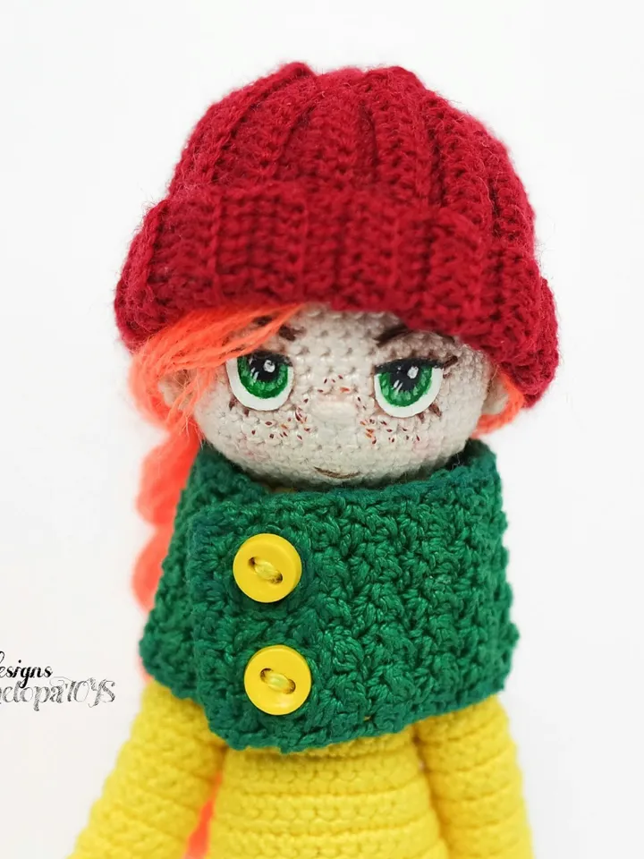 Pattern Crochet Outfit for Doll Jenny, crochet clothing for doll, amigurumi crochet pdf tutorial