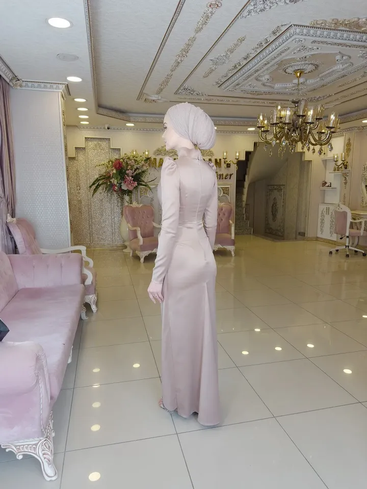 AHUNARE HIJAB - Wedding Dress, Muslim Evening Gown, Nikah, Islamic Wedding, Engagement, Bridesmaid