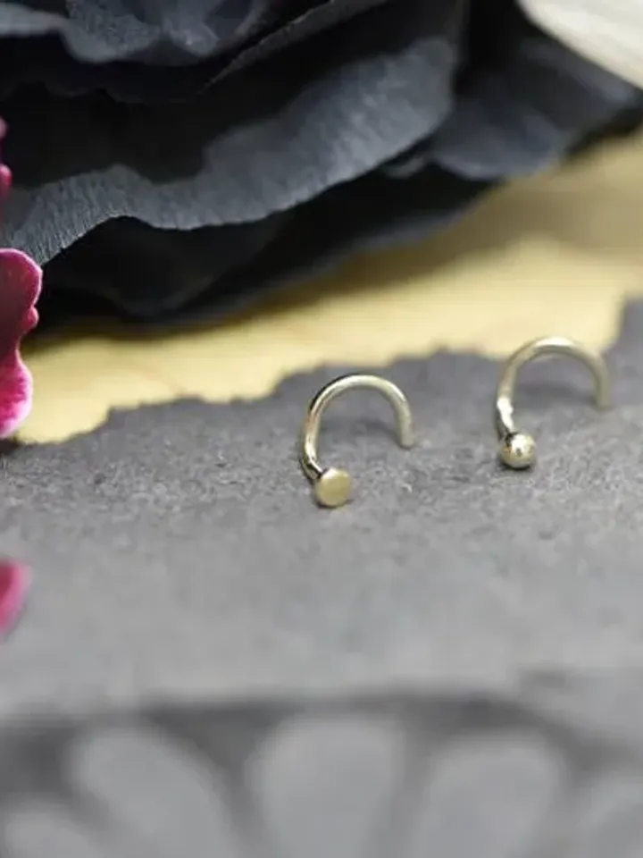 Solid 14K Gold Nose Stud