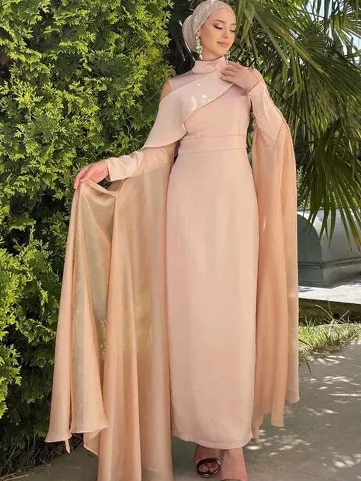 AHUNARE HIJAB - Wedding Dress, Muslim Evening Gown, Nikah, Islamic Wedding, Engagement, Bridesmaid,