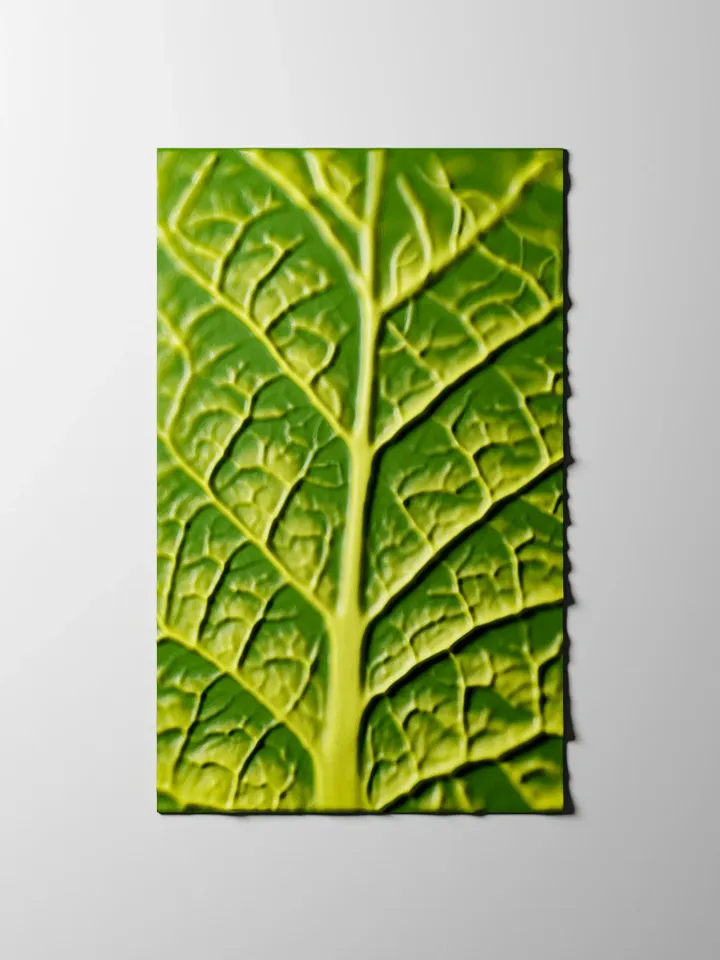 Wall panel 3D STL file for CNC wood relief carving, CNC wall art Leaf texture. NCP1