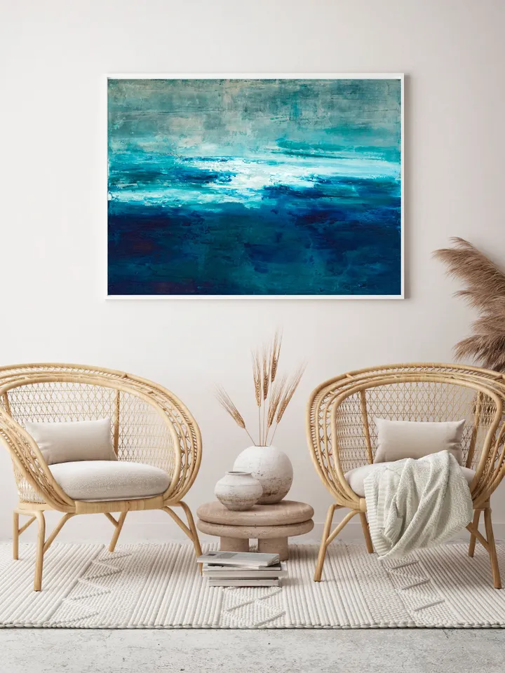 Beach Painting. Original Artwork. Painting Original. Painting on Canvas. Ocean Wall Art. Seascape Painting. Landascape Painting. Home Decor