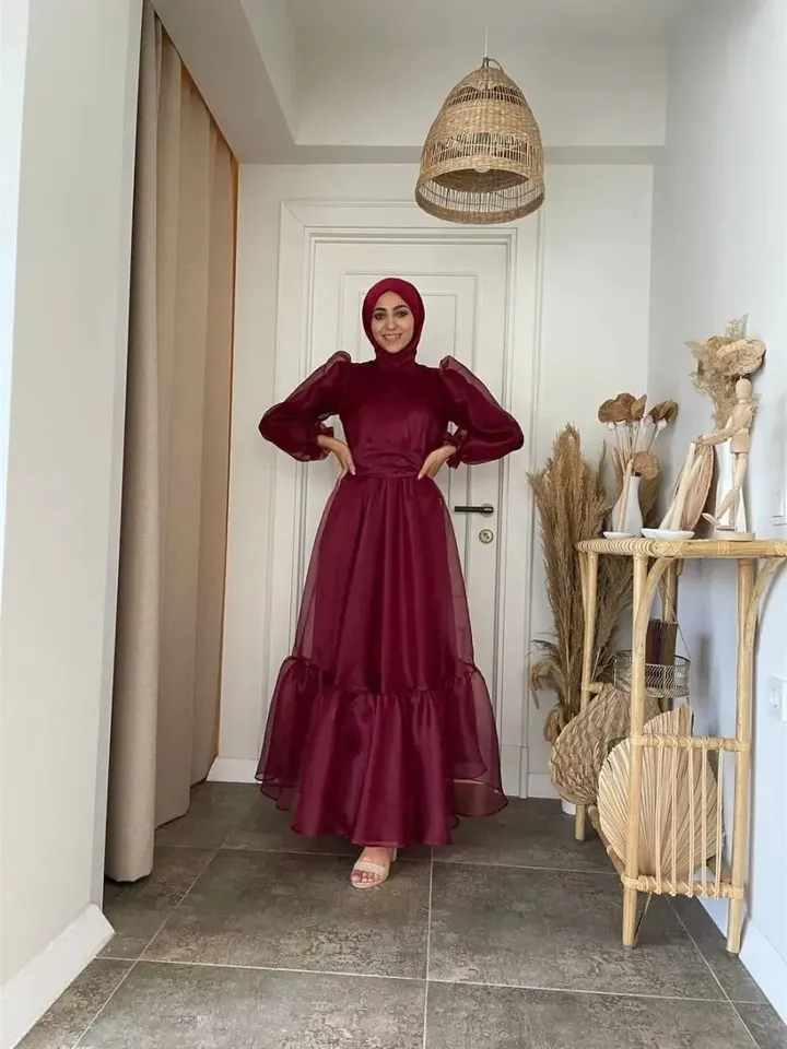 AHUNARE HIJAB - Wedding Dress, Muslim Evening Gown, Nikah, Islamic Wedding, Engagement, Bridesmaid