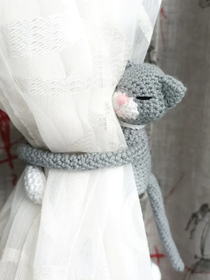nursery decoration Funny curtain tie back in the form of a toy animal, nursery decor, window decoration