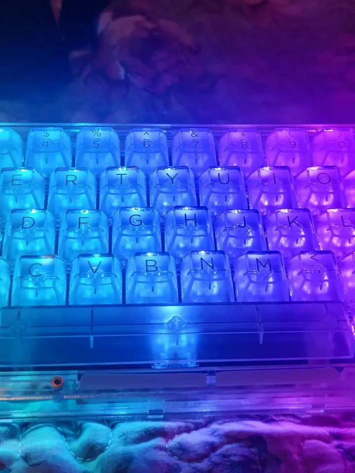 Clear keycap Backlight keycap Transparent keycap Mechanical keyboard keycap Keycap set White keycap