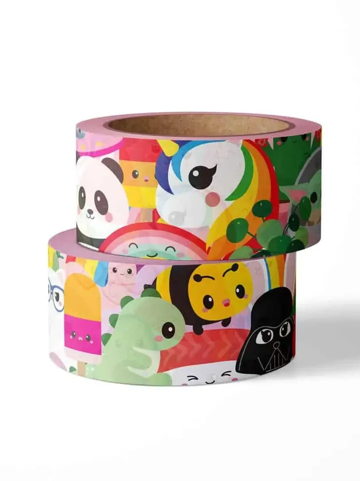 Washi Masking Tape Kawaii unicorn, yoda, panda, rainbow is a scrapbook paper tape for fun bullet journalling, crafting, gift wrapping & more