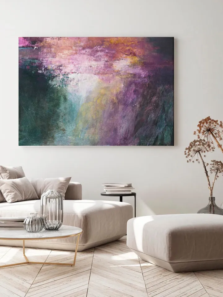 Landscape abstract artwork, Nature inspired wall decor, Extra large painting, abstract landscape painting, Modern art, Acrylic Painting