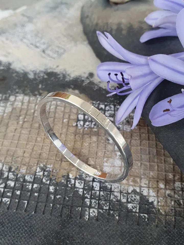 Smooth Sterling Silver Cock Ring, Penis Ring