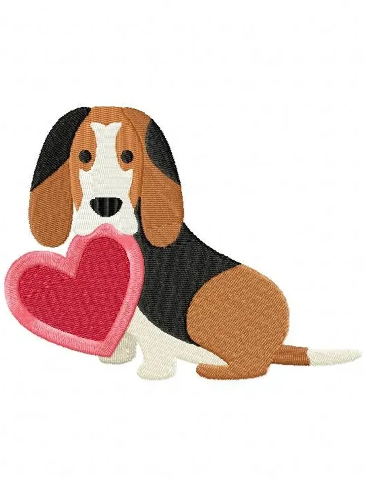 50% off,7 Puppy Love Embroidery Design,Gnomes Machine,7 sizes,Instant Download,Dog,Basset Hound,Border Collie,Boston Terrier,Boxer,Bull.