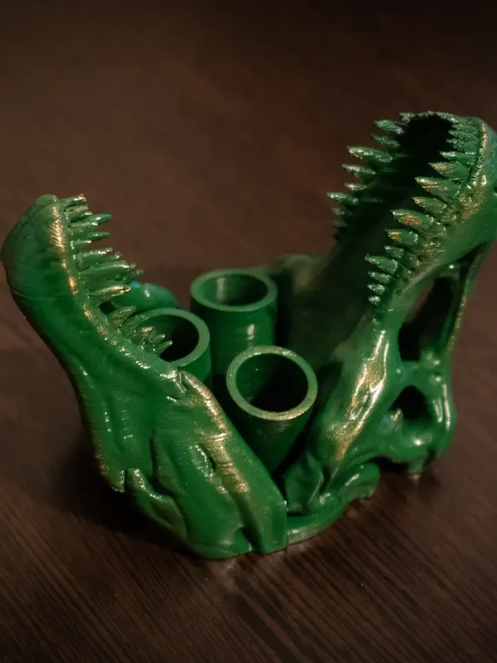 Dinosaur T-Rex Toothbrush Holder Bathroom Accessories 3d printed