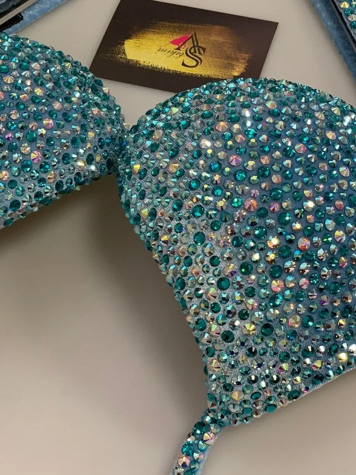 Sky Blue Mix - fitness bikini