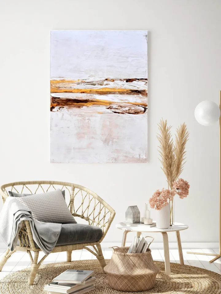 Abstract Gold Painting Extra Large Wall Art, White Gold Painting, Abstract Painting Gold, Painting Gold, Gold Wall Art, Gold Painting