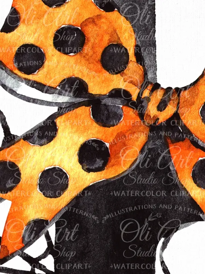 Happy HALLOWEEN clipart. Watercolor Word Halloween. Fall, Hand painted clipart 9 letters. Design Digital Download