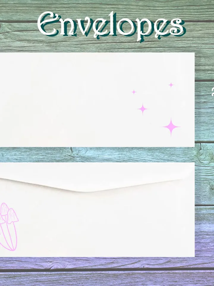 Pink Mushroom Writing Paper | Mushroom Stationery Set | Mystic Mushroom Letter Paper | Pink Shrooms | Forest Stationery | Woodland Paper Set