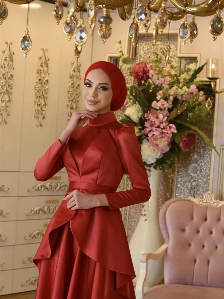 AHUNARE HIJAB - Wedding Dress, Muslim Evening Gown, Nikah, Islamic Wedding, Engagement, Bridesmaid