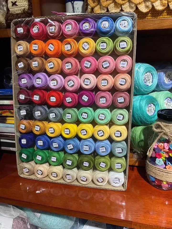 DMC Brilliant Tatting Cotton Thread Size No 80 , Colorfast Lace Making Spécial Dentelles Article 19 , dmc no80