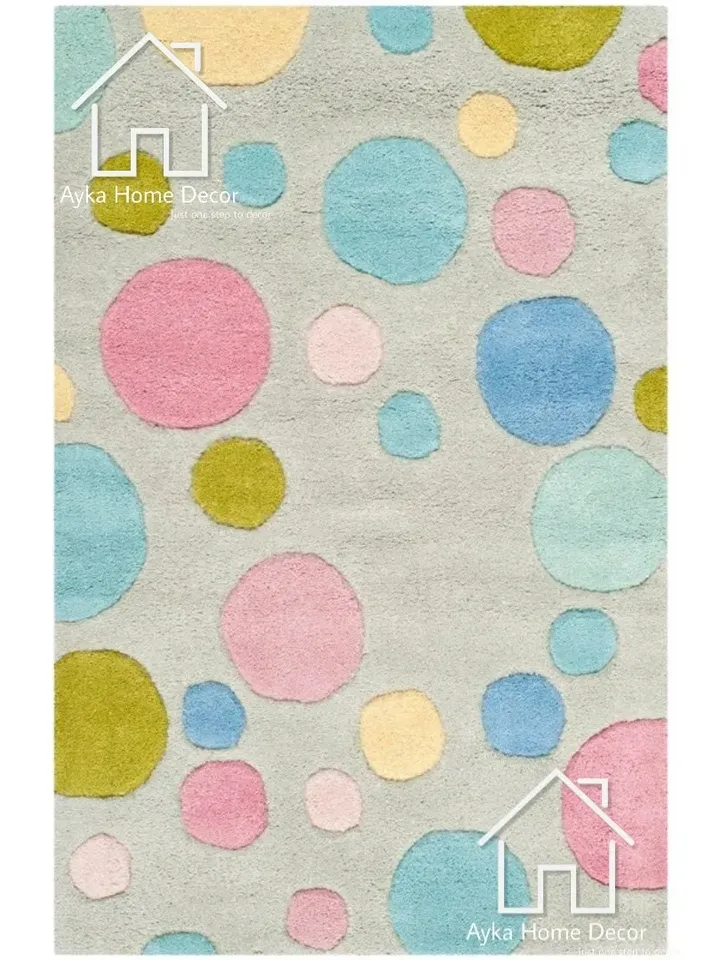 Ayka Spot Hand Tufted 100% Pure Woolen Area Rug For Hall Kitchen Living Room Bed Room Dining Room Kids Room Carpet / Grey Rug / Christmas