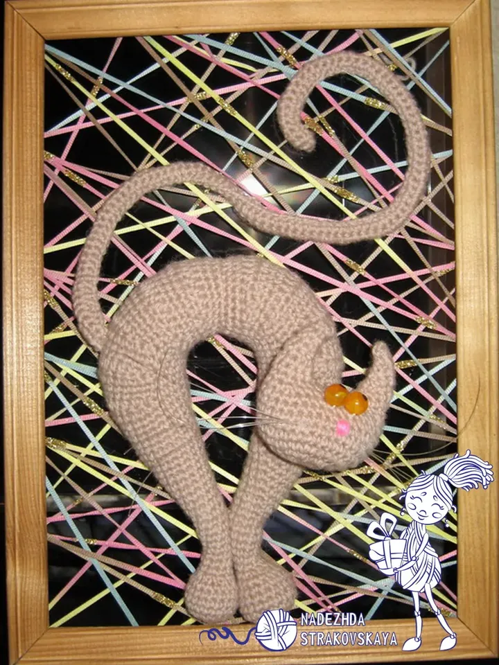 TUTORIAL Red Cat With Long Tail crochet patterns*