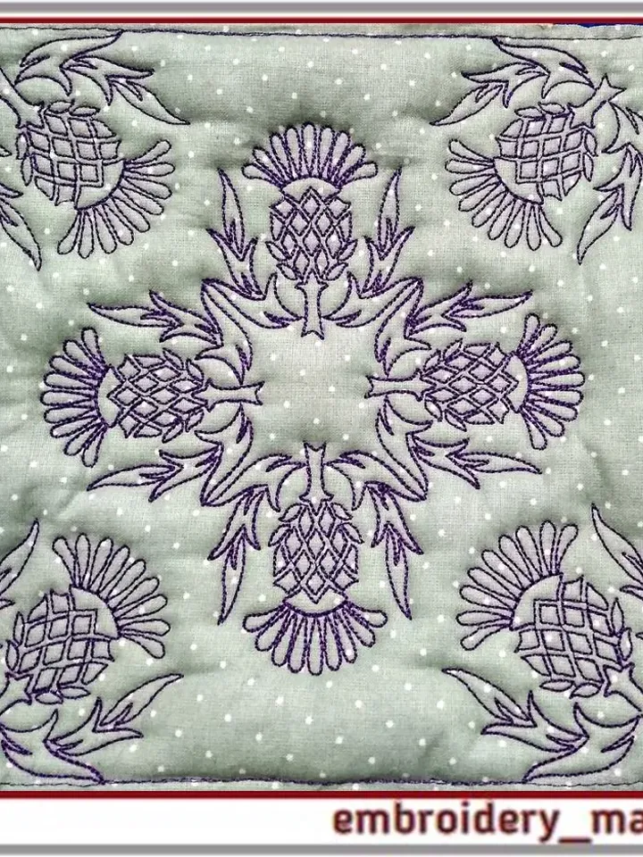 Quilt block 7 machine embroidery designs Instant download