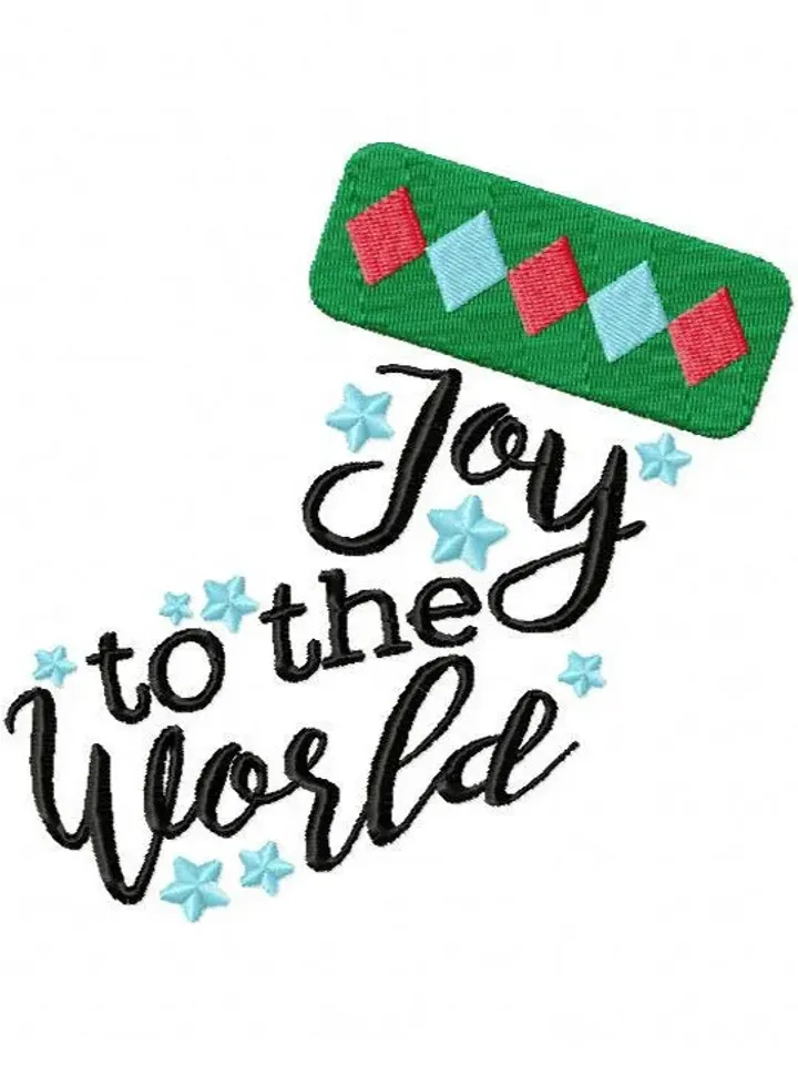 50% off,Joy to the World Design Degital Design Embrodery Design AppliqueDesign