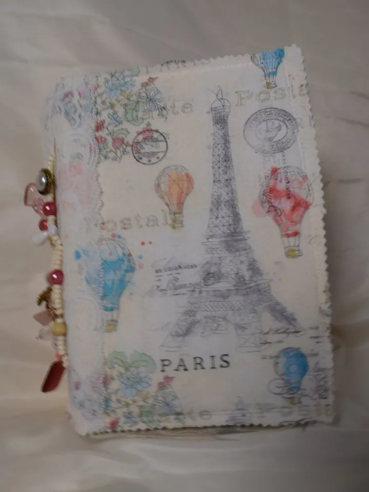 Paris in Pinks Junk Journal/Feminine Journal /Handmade Journal/Recycled Personal Journal