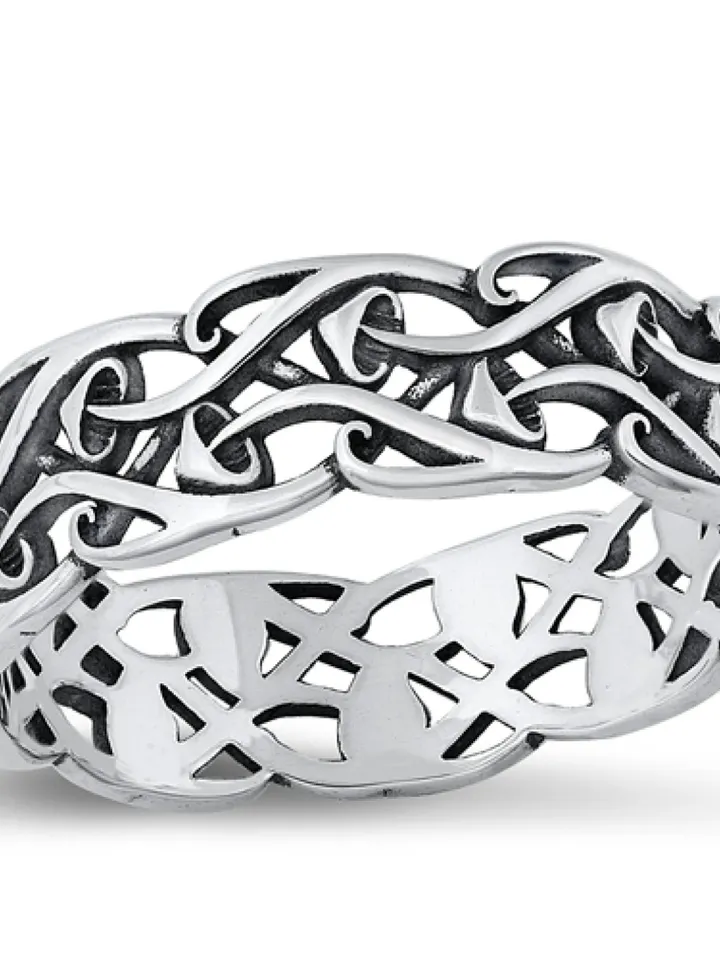 Sterling Silver Mushroom Thumb Ring