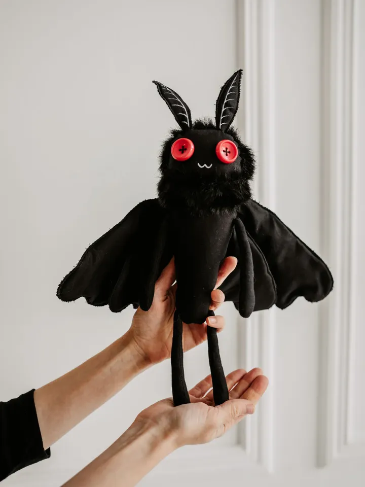 MOTHMAN plush - Interior toy, cryptid art doll