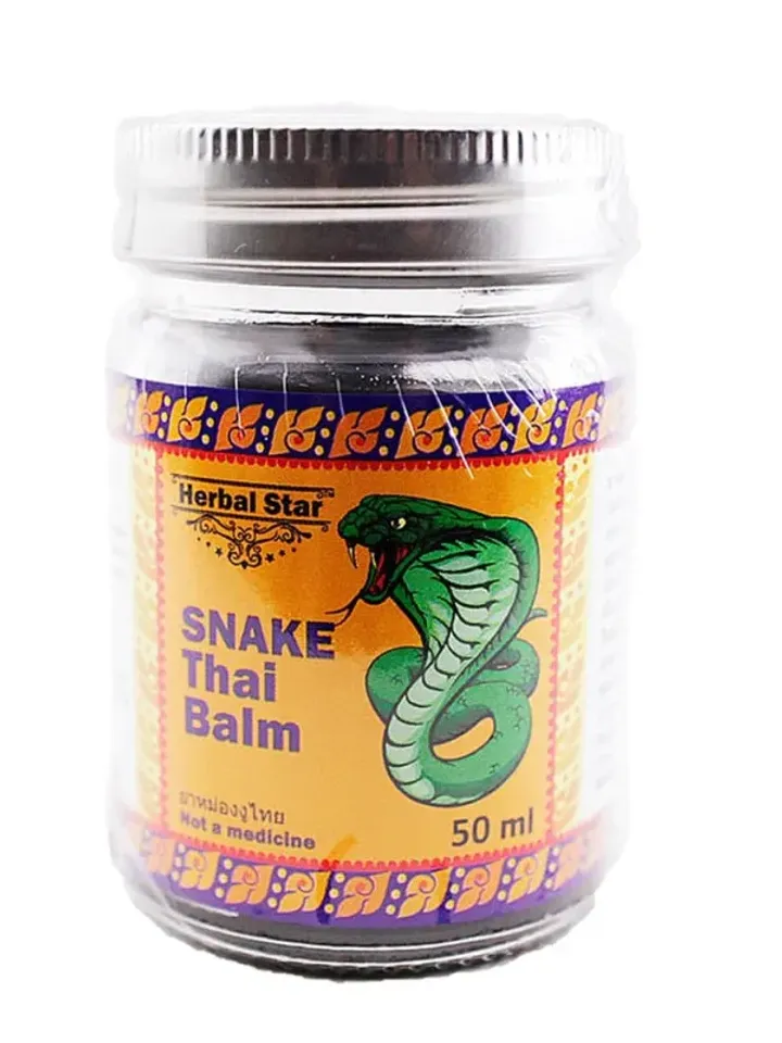 Thai black balm with cobra cobra poison, 50 ml