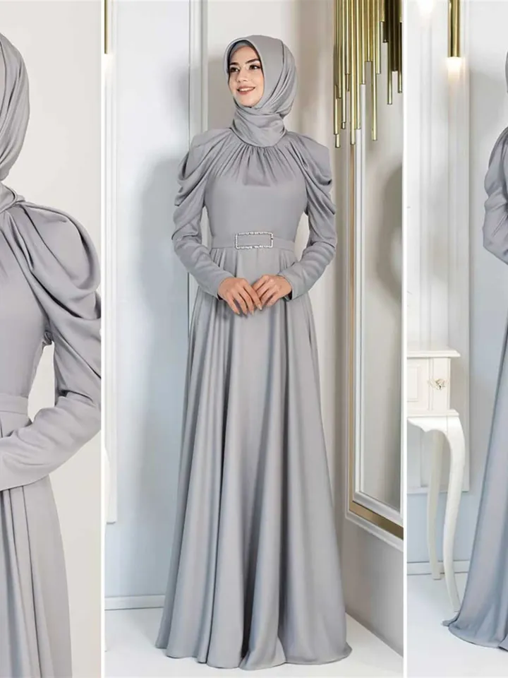 AHUNARE HIJAB - Wedding Dress, Muslim Evening Gown, Nikah, Islamic Wedding, Engagement, Bridesmaid