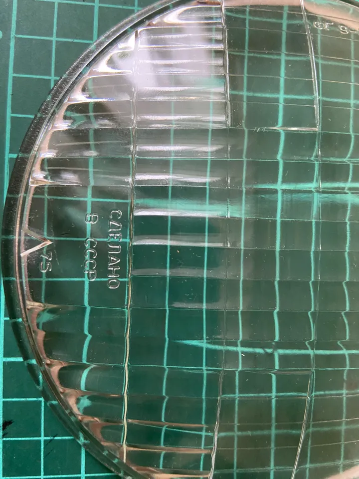 Glass (lens) for vintage motorcycle headlight