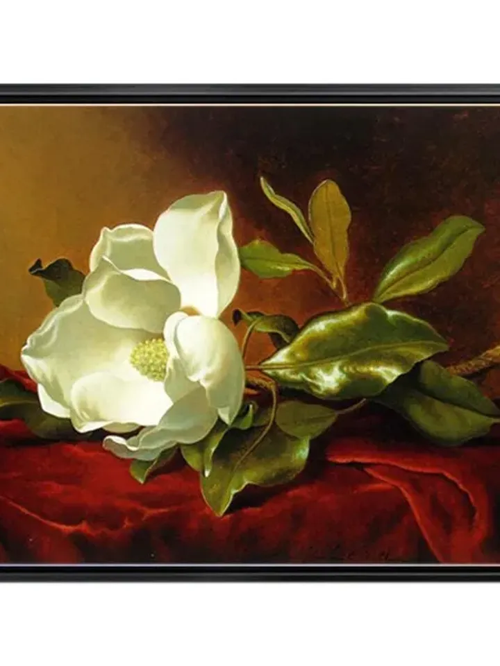 Flower Print on Canvas , Floating Frame Option, Modern Wall Art, Extra Large Canvas Wall Art