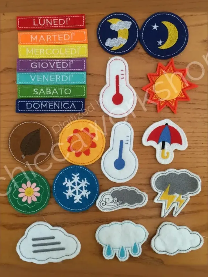 ITH Weather Station - Versione it - en - de - Ricamo a macchina con tutorial