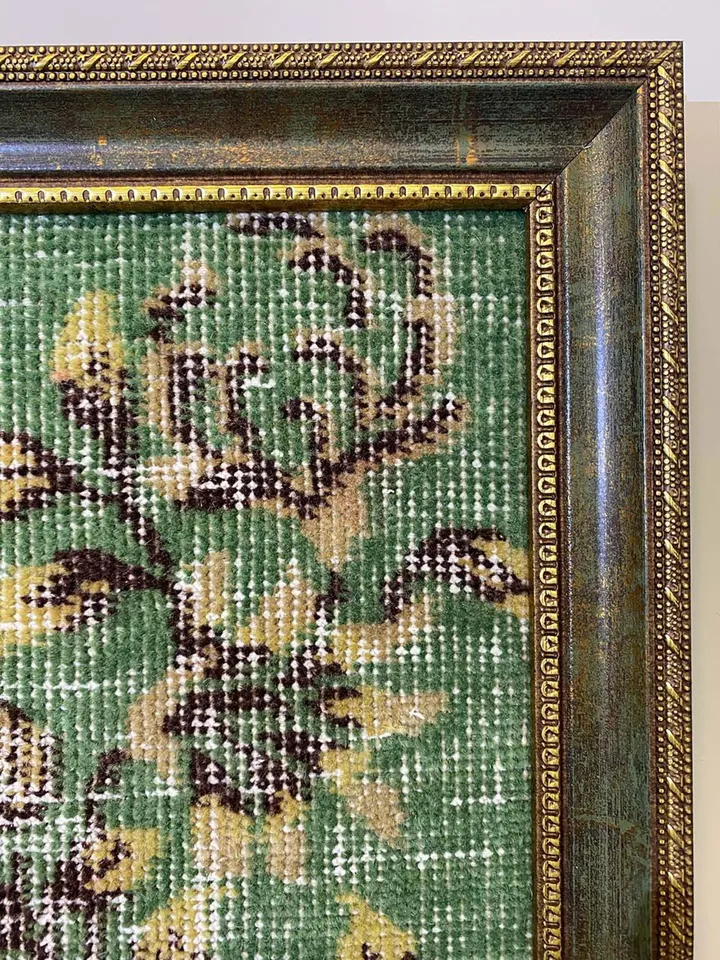 Exquisite Vintage Wall Kilim Art - Unique Hand-Woven Woolen Masterpiece for Home Decor - 50x70 cm