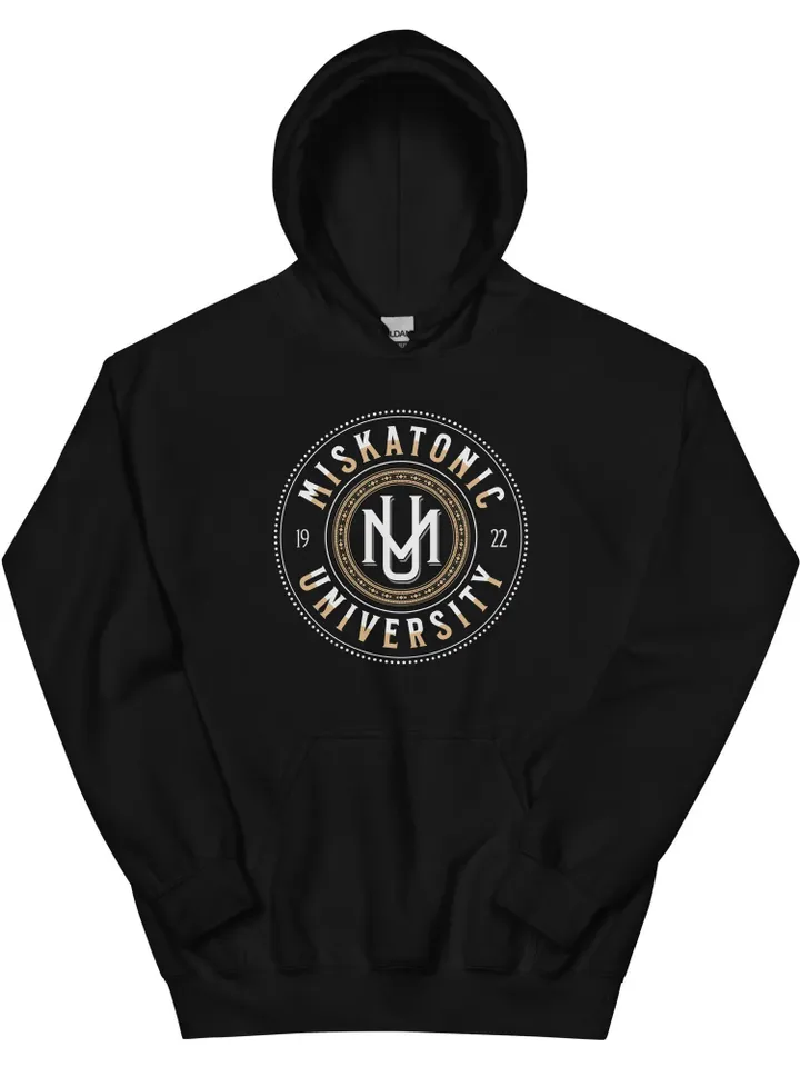 Miskatonic Univeristy Hoodie (Unisex) | HP Lovecraft Art Sweatshirt, Call of Cthulhu, TTRPG Gift, Role Playing Game Shirt