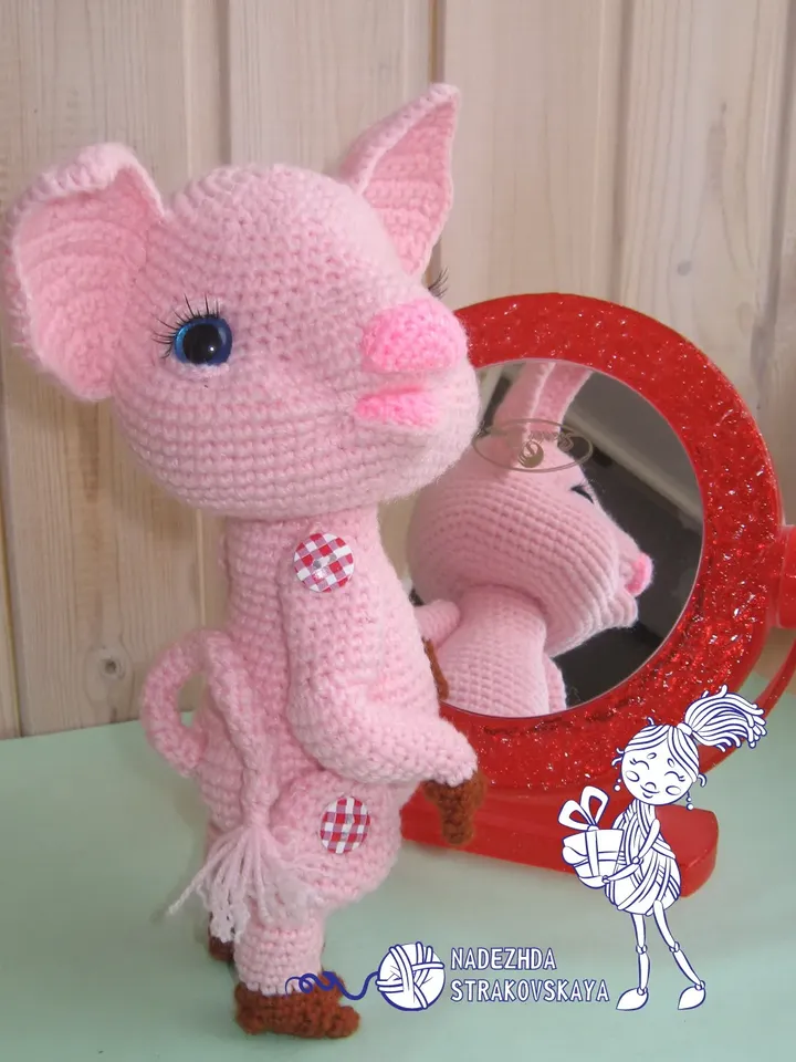 TUTORIAL: Charming PIGGY-TWIGGY crochet pattern*