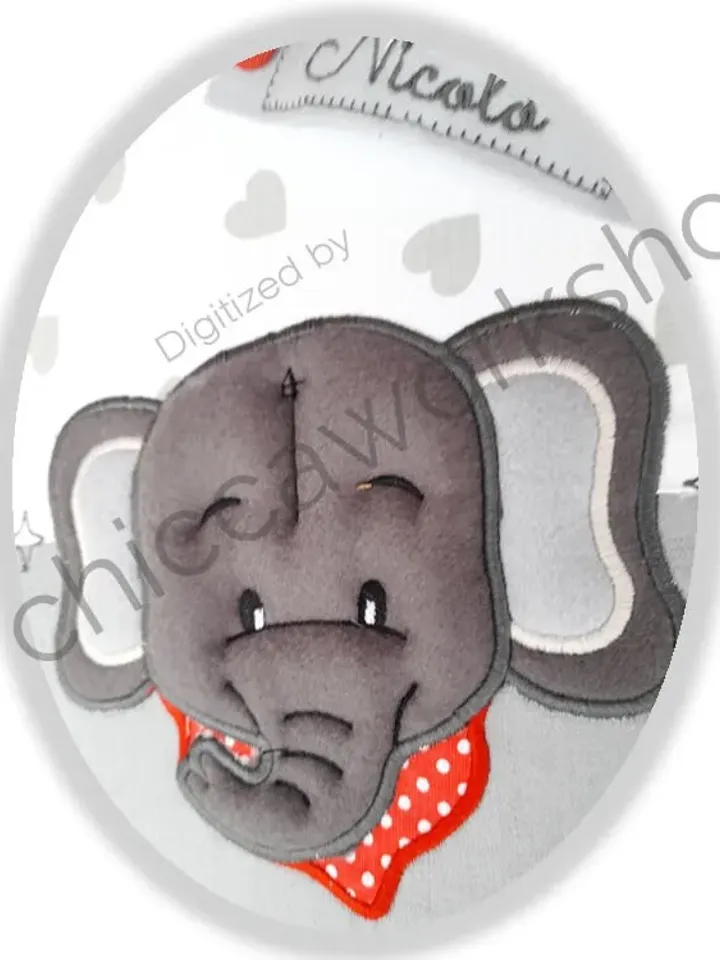 ITH Baby Shower Elefante - Ricamo a macchina con tutorial
