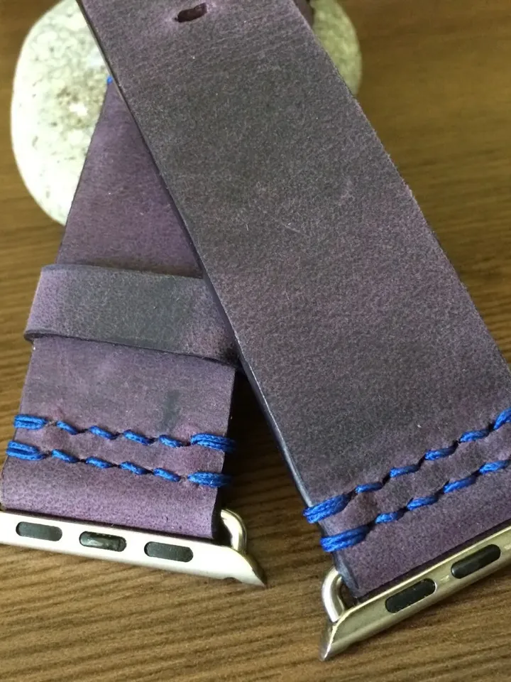 Apple Watch Blue Aluminum, Apple Watch Band 44mm 40mm, Personalise Apple Watch Strap, Purple Smart Watch Wristbands, Series 6, Gift Idea