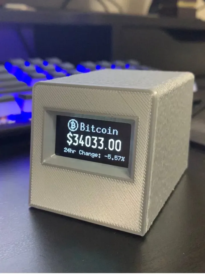 Mini Crypto Coin Price Ticker Display