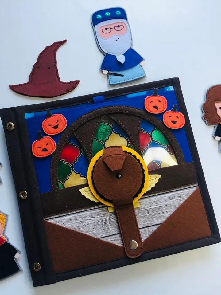 Magical Handmade Felt Books for Harry Potter, Fans and Wizardry Enthusiasts