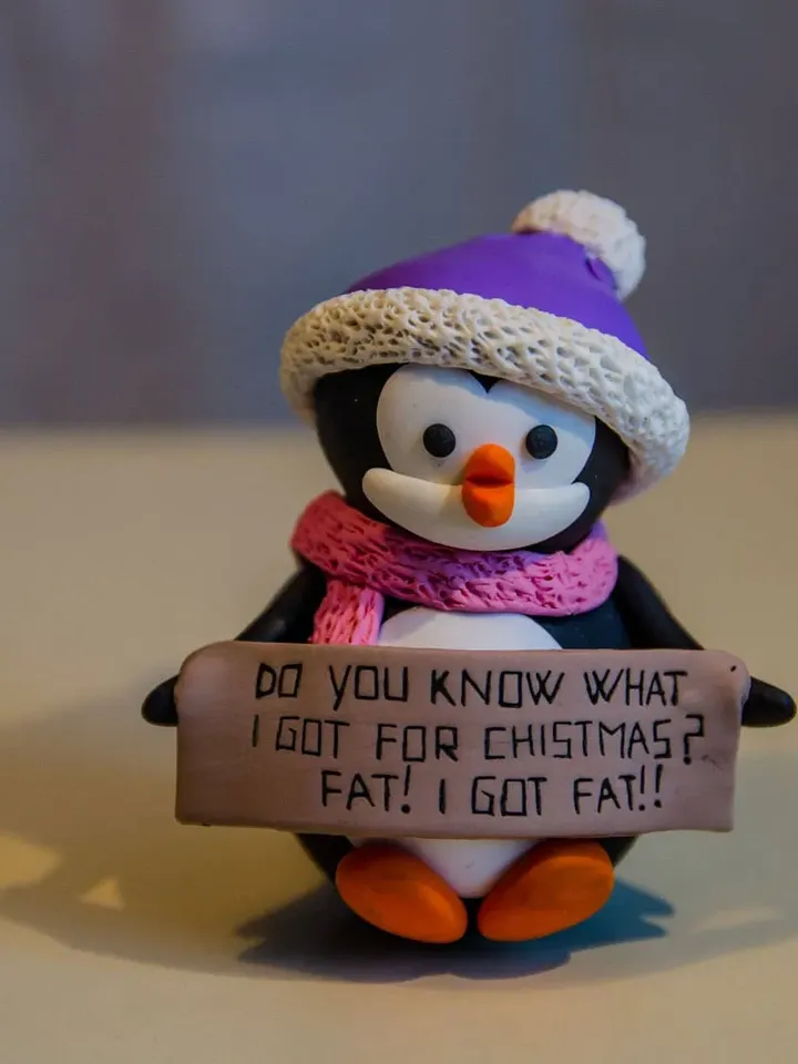 Custom Christmas Ornament Figurine, Christmas Animal Ornament, Christmas Gift Ornament, Personalized Christmas Ornament Penguin Figurine