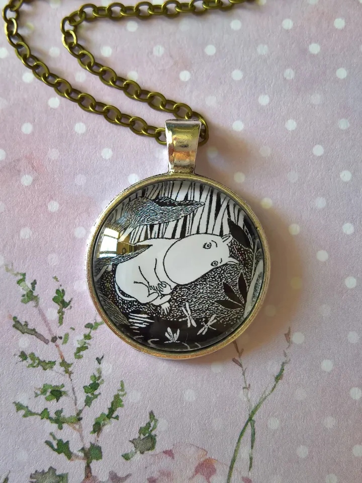 Moomin near the Lake pendant Moomin necklace
