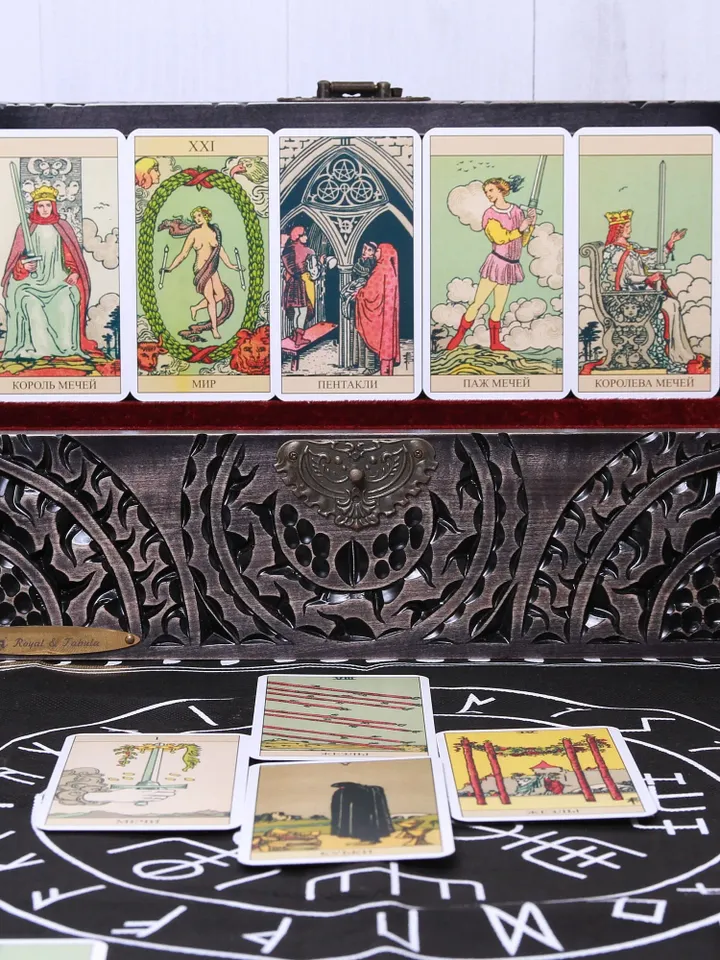 Tarot Card Holder Magic Card Box Tarot Card Box Wooden Tarot Box Tarot Storage Altar box Tarot Cards Box Witch Box / Any size on request