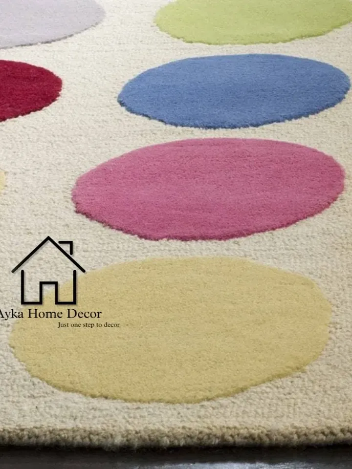 Ayka HandMade Tufted 100% Fine wool Trending carpets and rugs for Living Room and for kids room / Hall Rugs / Office Rugs / Christmas Gifts