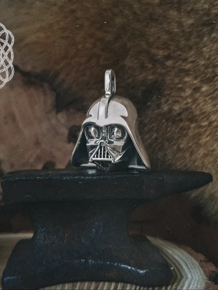 Darth Vader Pendant, Star Wars Pendant, Star Wars Jewelry, Sterling Silver Darth Vader Necklace