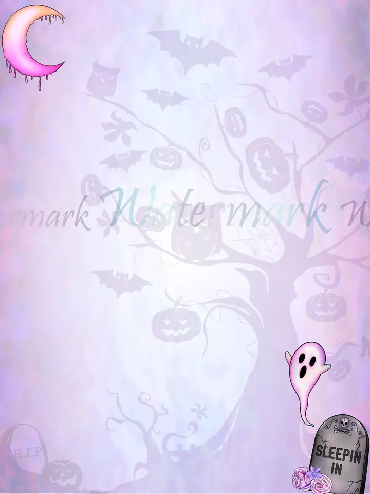 Spooky Cute Halloween Stationery Set | Cute Halloween Writing Paper | Ghost Stationery | Halloween Letter Paper | Goth Stationery Set