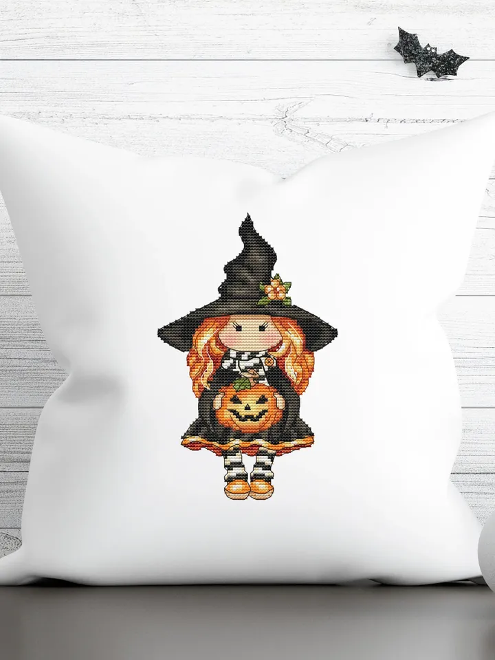 Halloween Cross Stitch Pattern PDF, Witch Cross Stitch Pattern Pdf, Black Magic Cross Stitch, Halloween Counted Pdf Chart
