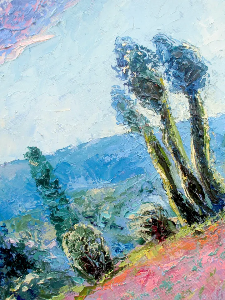 Claude Monet Style Painting ORIGINAL OIL PAINTING on Canvas Landscape Painting Original Impressionist Art by "Walperion"